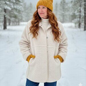 NWT Dylan Amber Coat in Natural (Reversible)